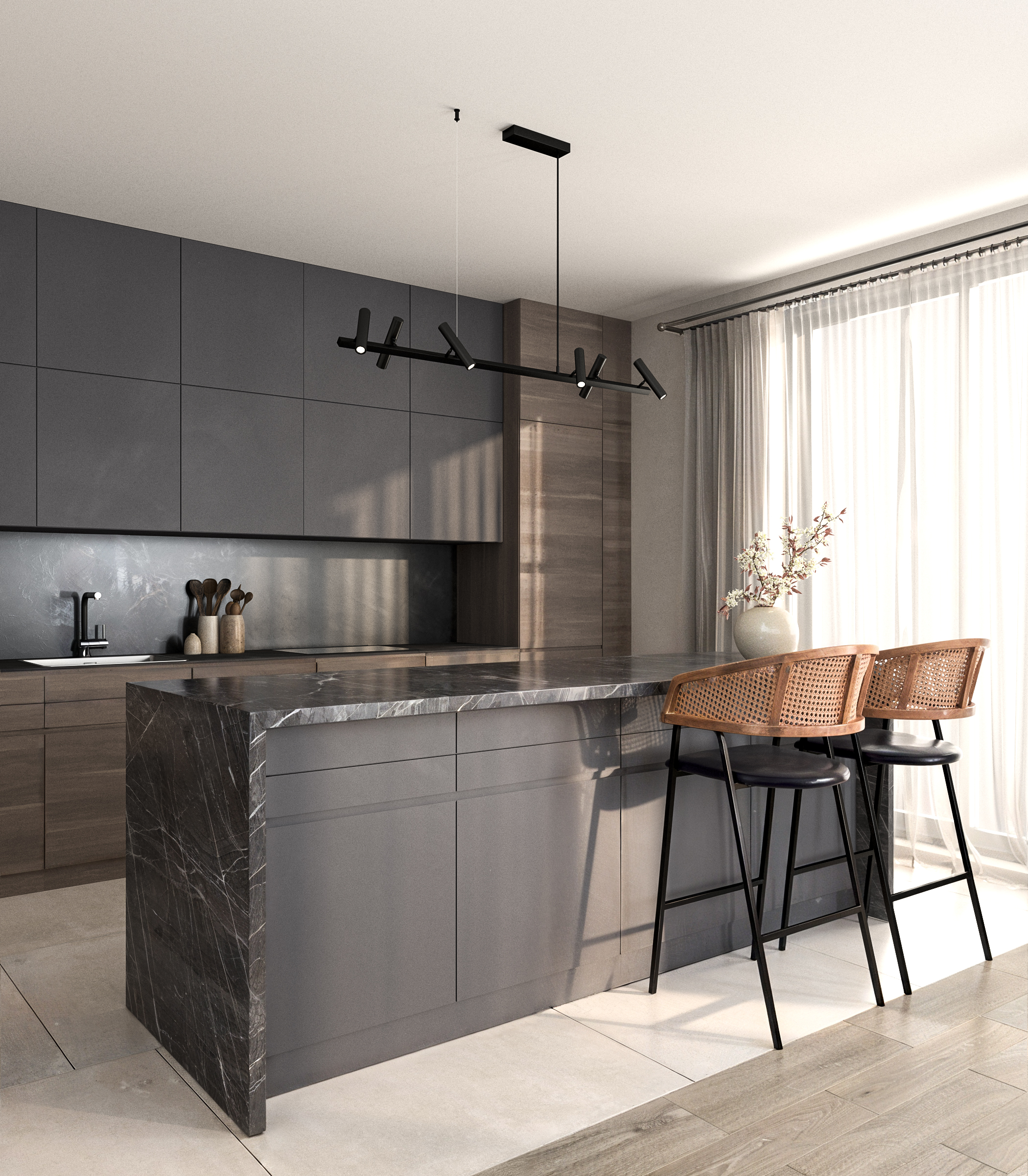 Graphite — residential interior