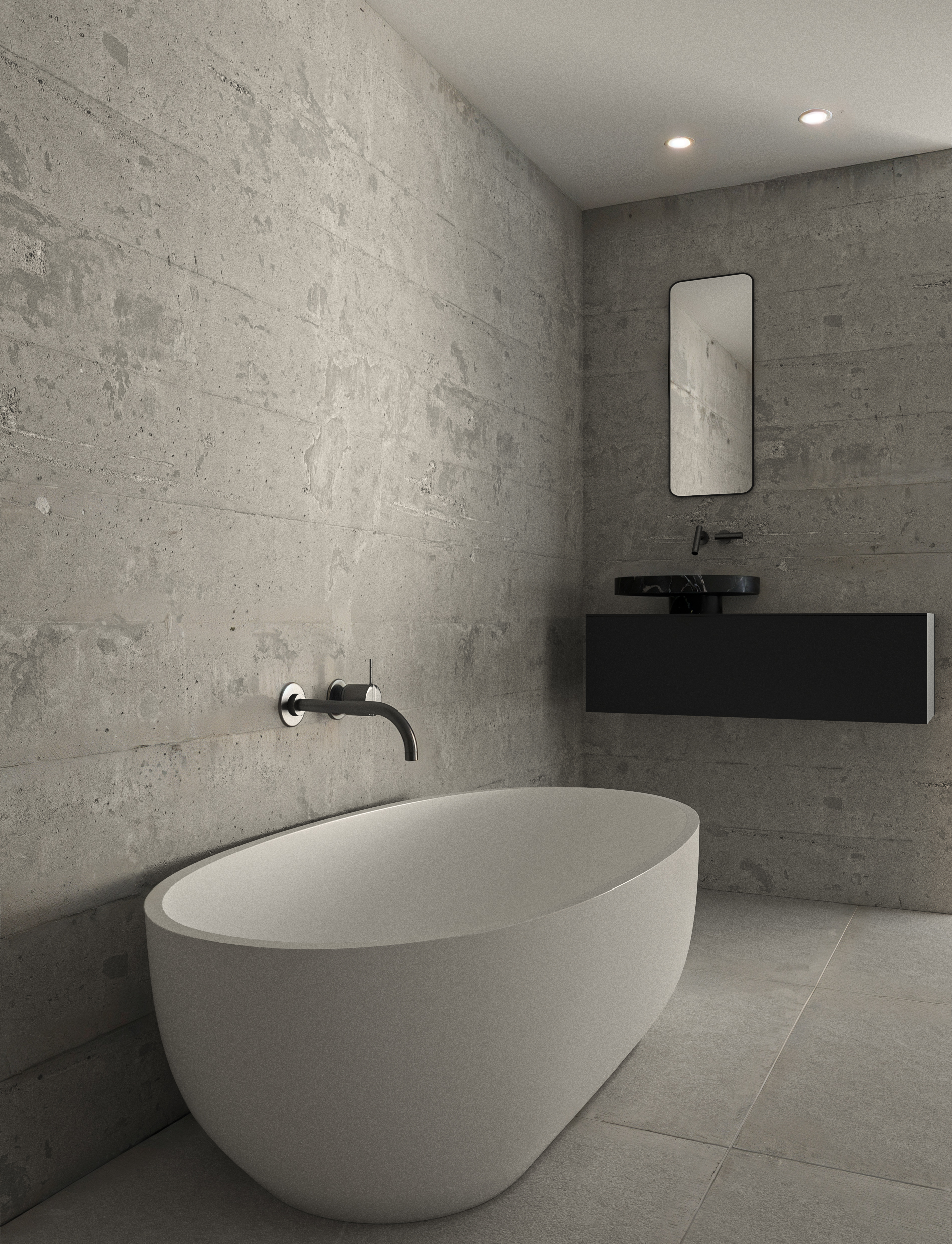 Concrete — contemporary interior